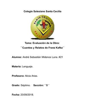 Resumen De Los Cuentos De Franz Kafka