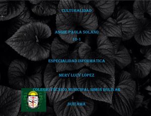 LA CULTURALIDAD