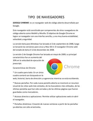 TIPO  DE NAVEGADORES