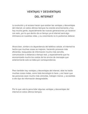 VENTAJAS Y DESVENTAJAS