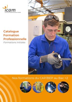 Catalogue des formations professionnelles initiales de l'Icam site de Lille