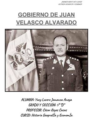 Gobierno De Juan Velasco Alvarado