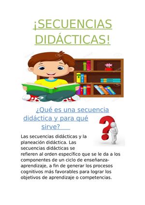 Sugerencias para elaborar una secuencia didáctica