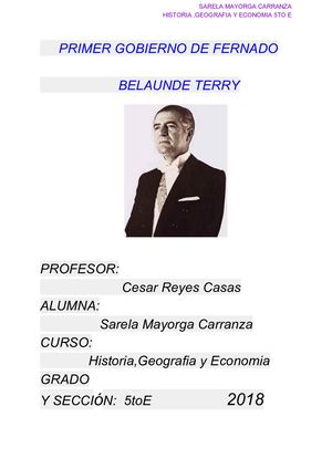 Primer Gobierno De Fernado