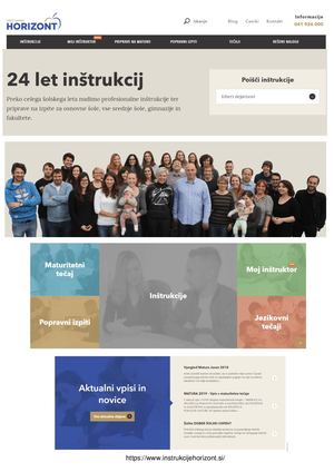 Inštrukcije Horizont