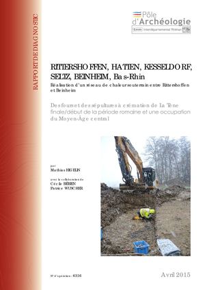 RITTERSHOFFEN, HATTEN, KESSELDORF, SELTZ, BEINHEIM, réseau de chaleur souterrain entrer Rittershoffent et Benheim (d)