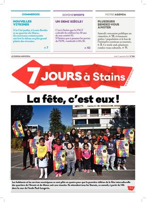 7 Jours à Stains n°984 du 27 septembre 2018