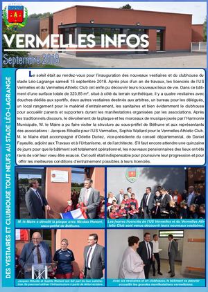 Vermelles Infos Septembre 2018