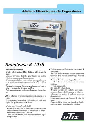 RABOT R 1050 FR, Feuillet 1
