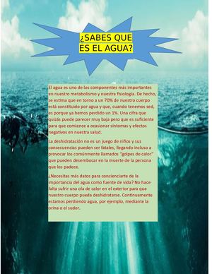 "EL AGUA Y MI COMUNIDAD DE LA MANO ANDARÁN"