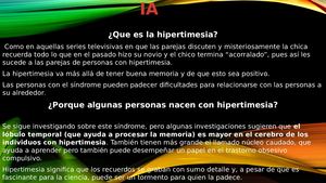 La Hipertimesia