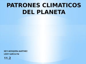 patrones climáticos del planeta tierra