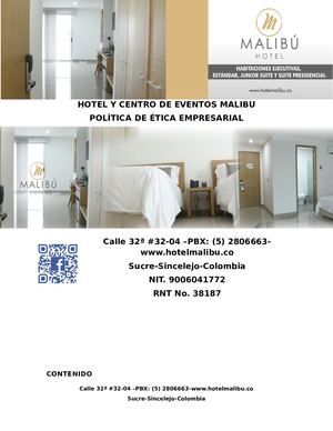 Politica ÉTica Empresarial Hotel Y Centro De Eventos Malibu