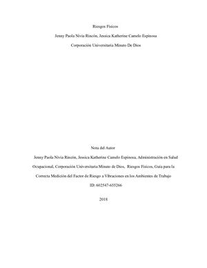 correcta medición del factor de riesgo a vibraciones en los ambientes de trabajo.