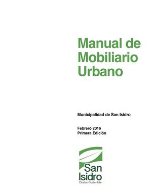 Manual De Mobiliario Urbano Mmu