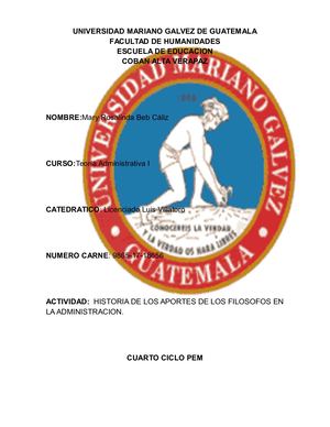 Historia De Filosofos Mary