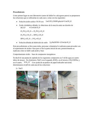 Procedimiento Acidos Bases