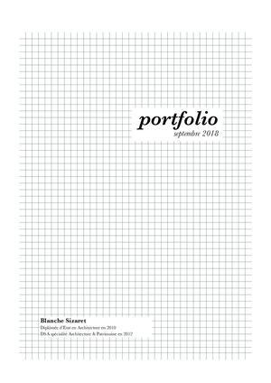 PORTFOLIO | Pro 2018 | Blanche Sizaret