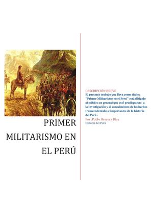Primer Militarismo