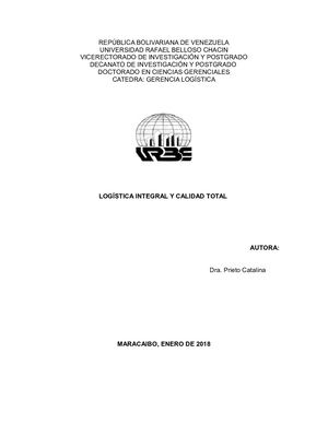 Ensayo Gerencia Logistica