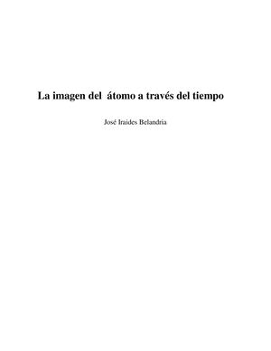 La Imagen Del Atomo A Traves Del Tiempo