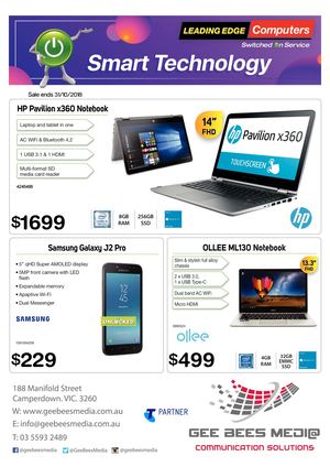 Gee Bees Media Leading Edge Computers Camperdown October 2018 Catalogue
