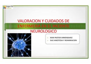 Valoracion Y Cuidados De Enfermeria En El Paciente Nr