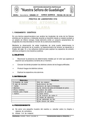 Experimento De Emisión Atómica