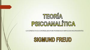 Teoría Psicoanalítica