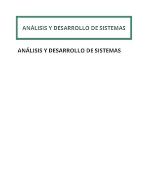 Analisis Diseño
