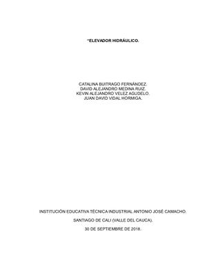 Elevador Hidráulico