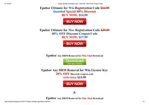 Epubor Ultimate Registration Code Coupon Code