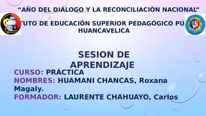 Sesion De Aprendizaje