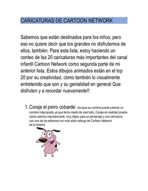 Caricaturas De Cartoon Network