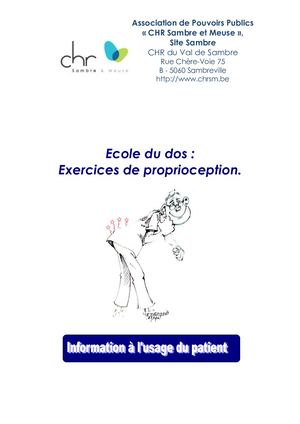 Ecole Du Dos Informations Rassemblees