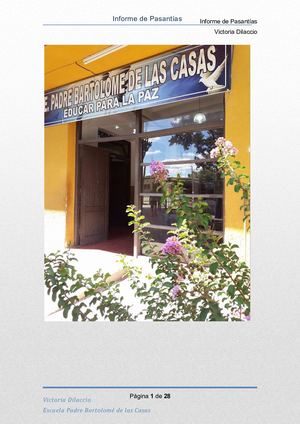 Informe De Pasantías