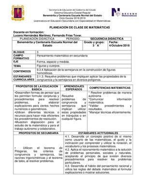 Planeación Homotecia