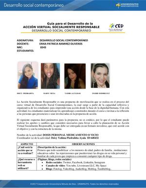 Acción Virtual Socialmente Responsable
