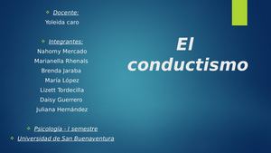 El Conductismo