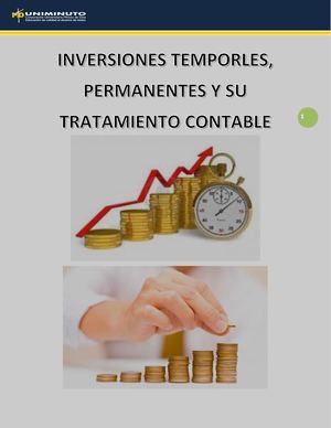 INVERSIONES TEMPORLES, PERMANENTES Y SU TRATAMIENTO CONTABLE