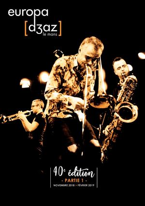 Programme Europajazz 2018/2019 - Partie 1