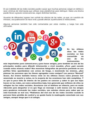 El Mal Uso De Las Redes Sociales