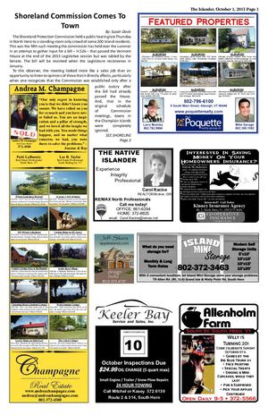 The Islander, Oct 1, 2013