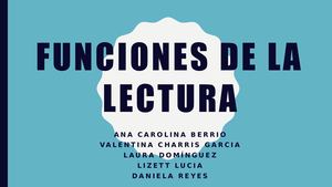 Funciones De La Lectura