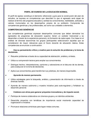 Perfil De Egreso