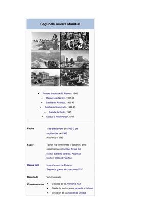 Segunda Guerra Mundial Por(paula Camargo)