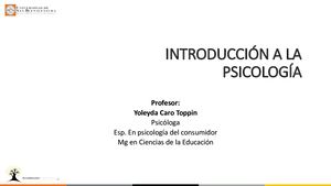 Introducción A La Psicología