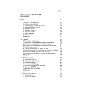 Psicologia De La Conducta Bleger