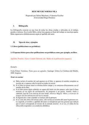 Mla Resumen
