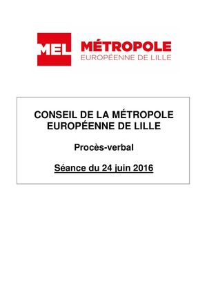 Proces Verbal Seance MEL 24 Juin 2016